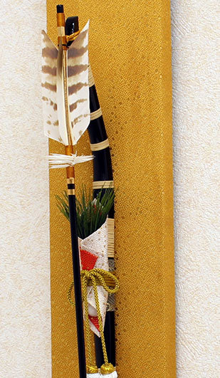 垂掛け破魔矢飾り 壁掛けタイプ　ズーム