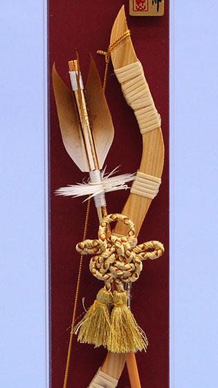 壁掛け破魔弓 極み アクリルケース付き　ズーム