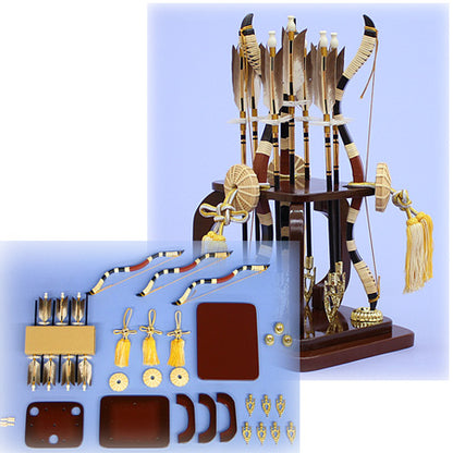 破魔弓出し飾り 高さ37cm 三本弓キット