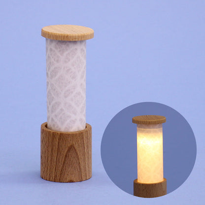 Lanterne LED sans fil 12 cm TUTU Lampe sans fil (en boise)