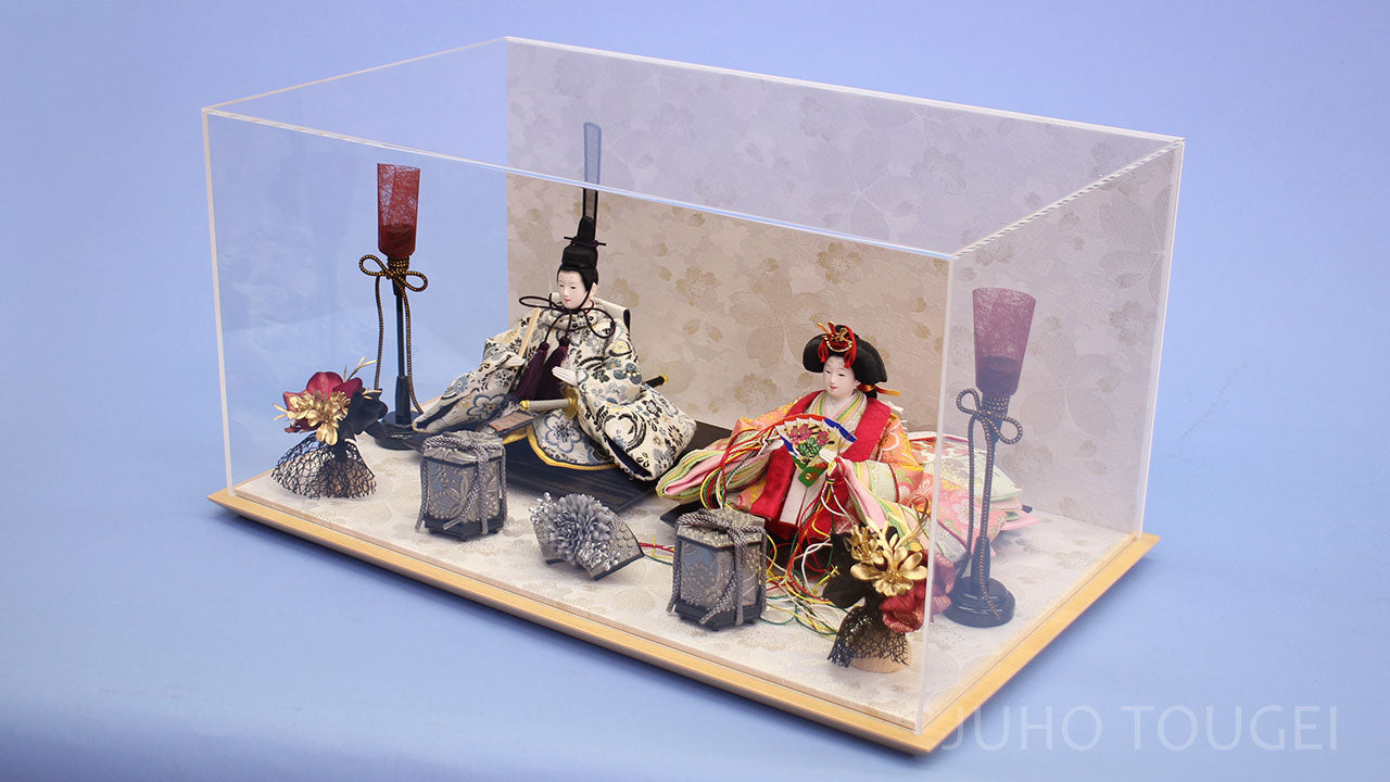 小芥子銀ピンク　白桜ケース入り　横から