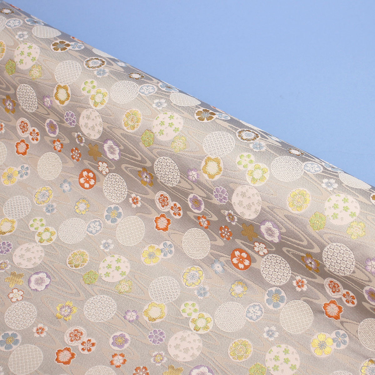 人形専門店の和布、金襴をはぎれで販売 1527gry