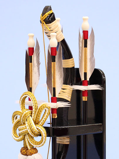 破魔弓出し飾り 徳　ズーム