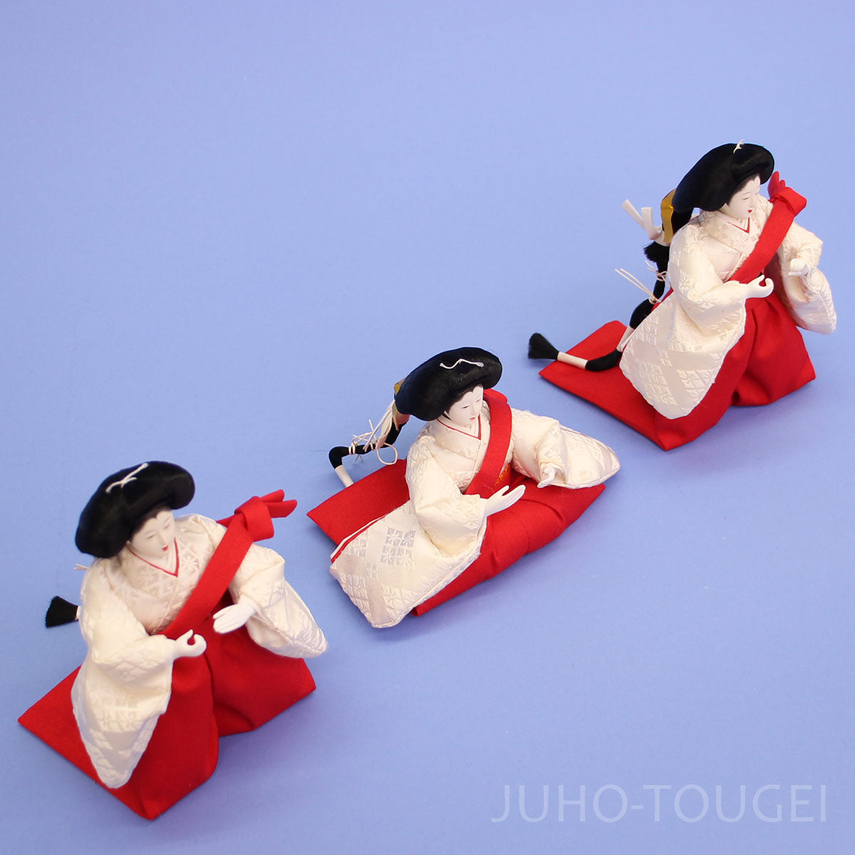 雛人形単品三人官女3 柳サイズ301-01　上から