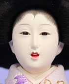 雛人形単品三人官女3 柳サイズ301-01　顔開き