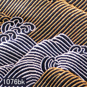 Japanese woven fabric Kinran  1076bk