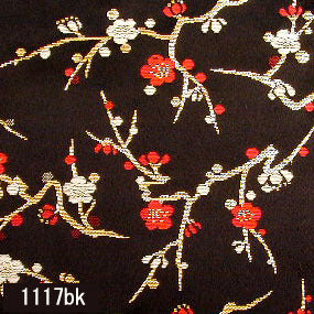 Japanese woven fabric Kinran  1117bk