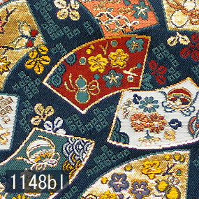 Japanese woven fabric Kinran  1148bl