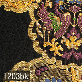 Japanese woven fabric Kinran  1203bk