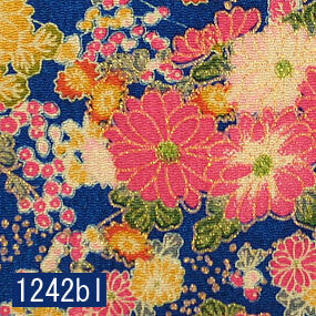 Japanese woven fabric Chirimen  1242bl