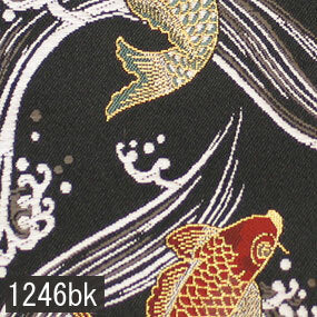 Japanese woven fabric Kinran  1246bk