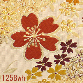 Japanese woven fabric Kinran  1258wh