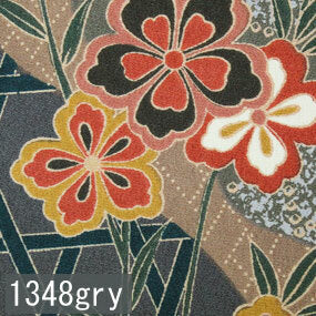 Japanese woven fabric Yuzen 1348gry