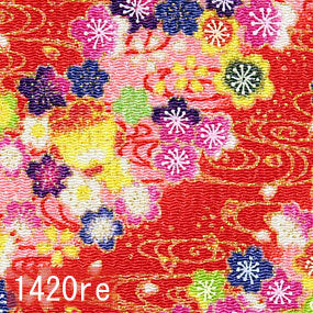 Japanese woven fabric Chirimen  1420re