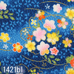 Japanese woven fabric Chirimen  1421bl