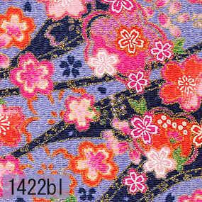 Japanese woven fabric Chirimen  1422bl