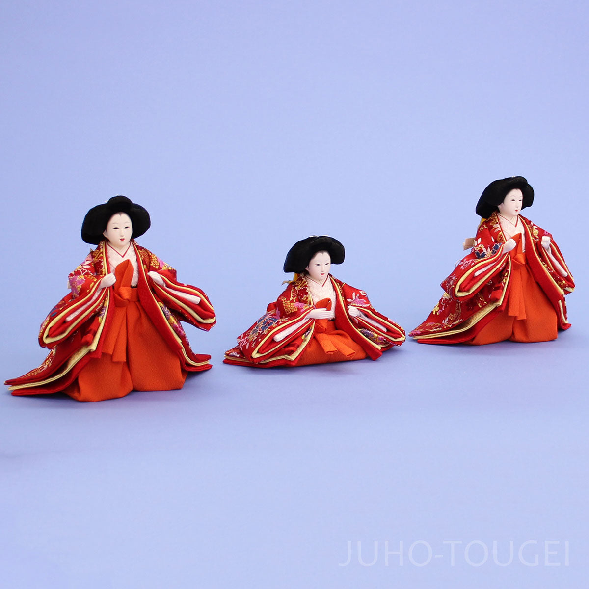 雛人形単品三人官女3柳サイズ319-03　イメージ