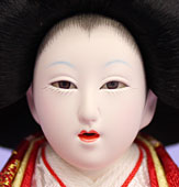 雛人形単品三人官女3柳サイズ319-03　顔眉無し