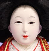 雛人形単品三人官女3柳サイズ319-03　顔ムスビ
