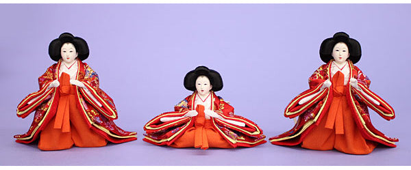 雛人形単品三人官女3柳サイズ319-03
