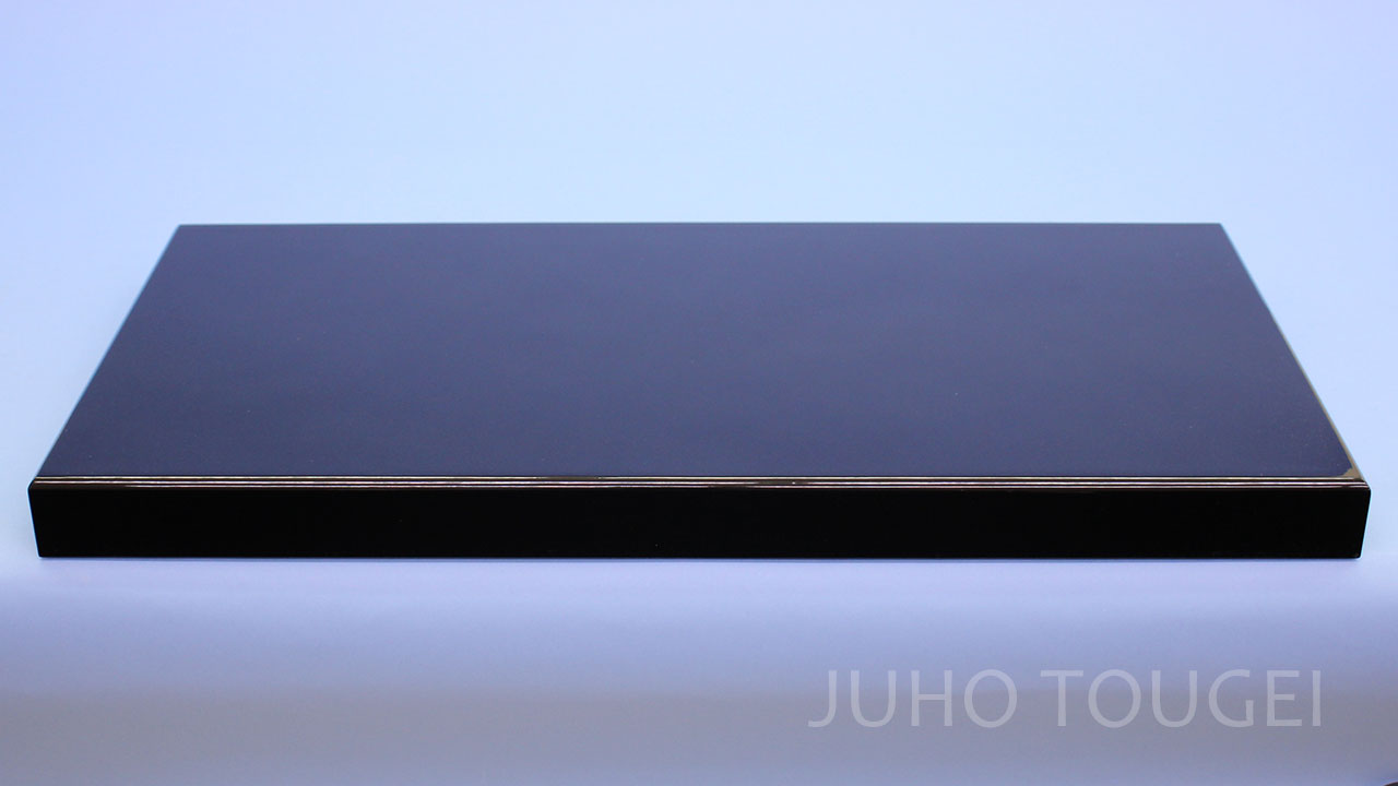 20号角型黒塗り台