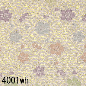 Japanese woven fabric Kinran  4001wh