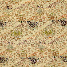 Japanese woven fabric Kinran  0065ye