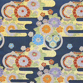 Japanese woven fabric Kinran  1019bl