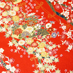 Japanese woven fabric Yuzen  1205re