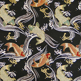 Japanese woven fabric Kinran  1246bk