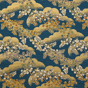 Japanese woven fabric Kinran  1228bl