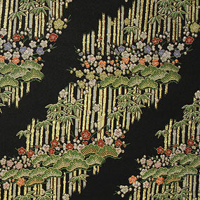 Japanese woven fabric Kinran  1304bk