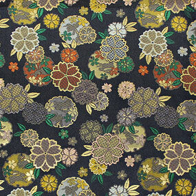 Japanese woven fabric Kinran  1341bl