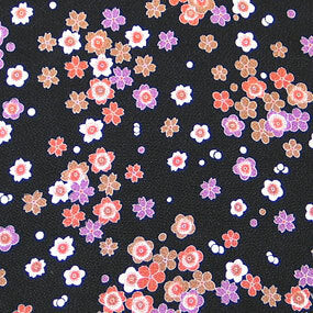 Japanese woven fabric Chirimen  1223bk