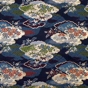 Japanese woven fabric Kinran  1415bl