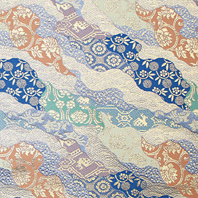 Japanese woven fabric Kinran  1448bl