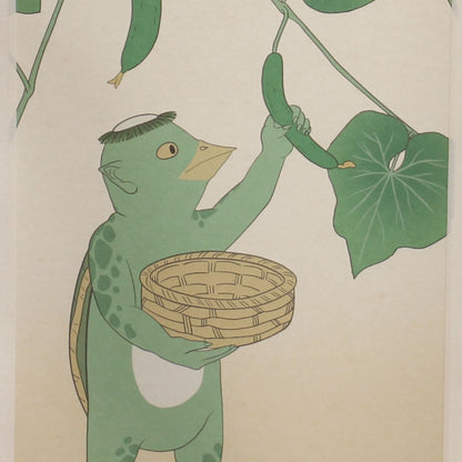 modern 掛け軸　巻き寿司　かっぱの日常