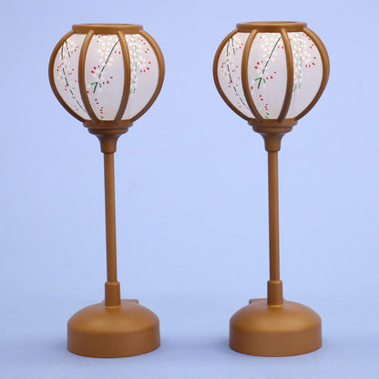 雛人形ぼんぼり  （樹脂製） 13cmミニしだれナチュラルLEDコードレス