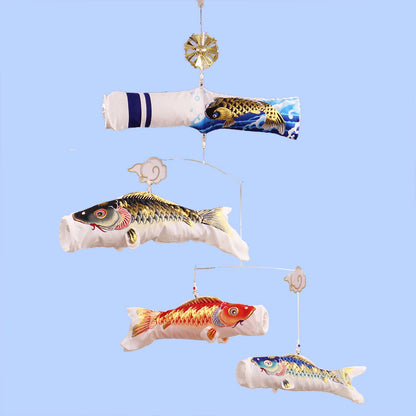 室内用鯉のぼり。モビール鯉のぼり天華 粋々