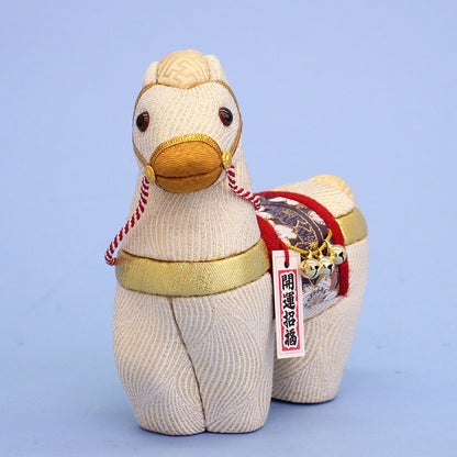 木目込み人形干支午　＃2　吉祥(きっしょう)　白正面