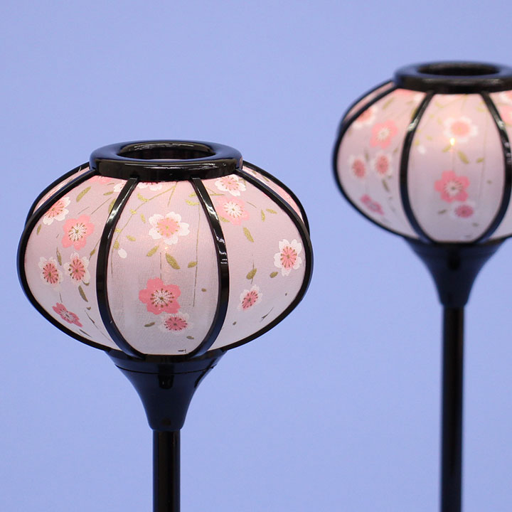 Lanterne poupée Hina (résine) 24 cm Kyomiyuki LED sans fil