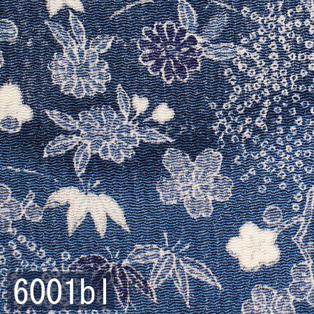 Japanese woven fabric Chirimen 6001bl