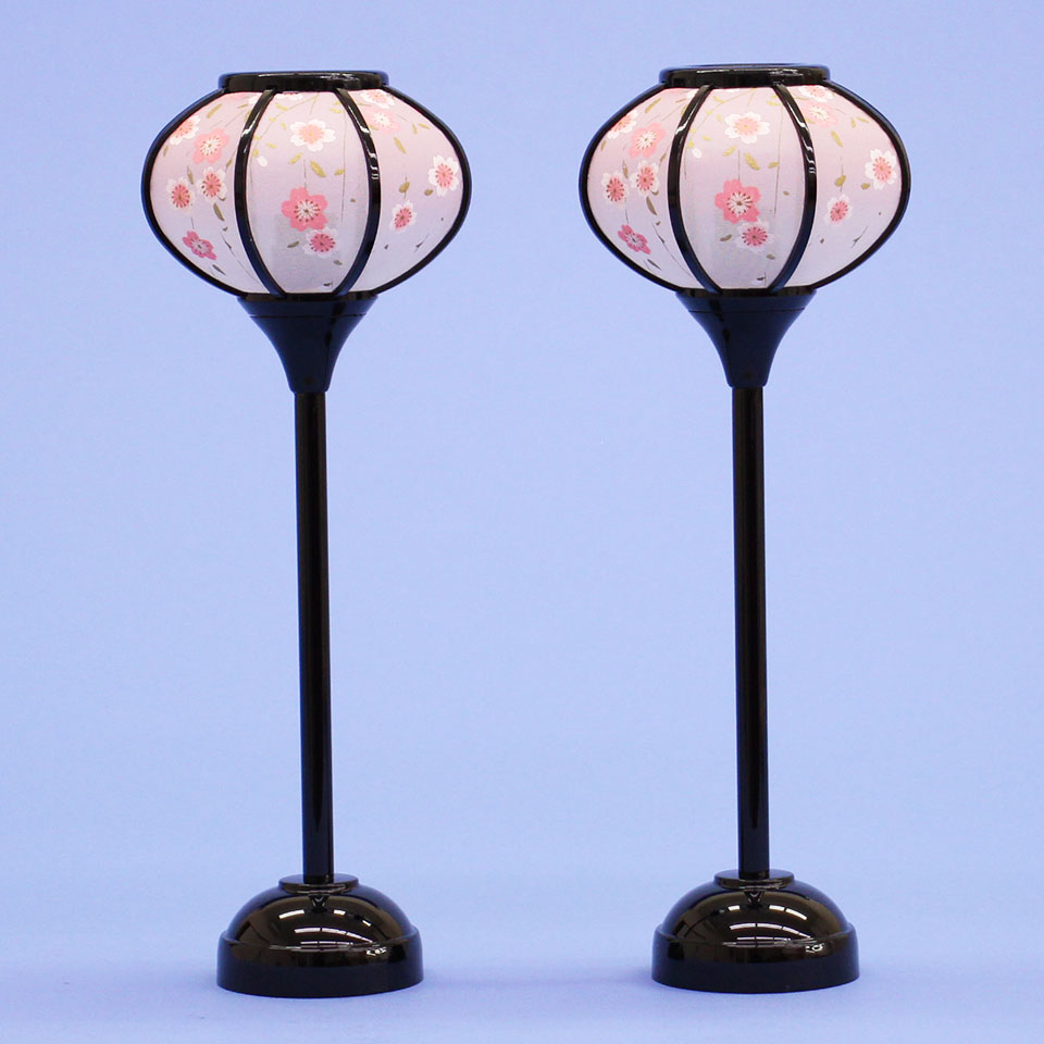 雛人形 ぼんぼり  （樹脂製） 24cm京みゆきLEDコードレス