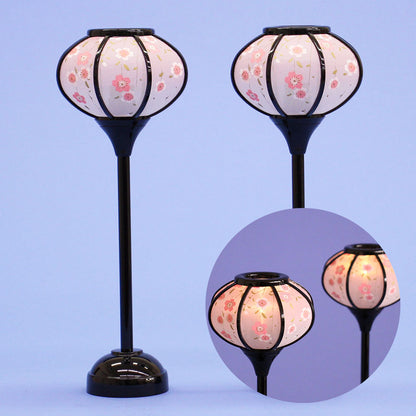 Lanterne poupée Hina (résine) 24 cm Kyomiyuki LED sans fil