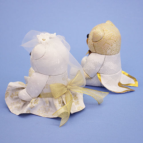 Wedding bear KIMEKOMI DOLLS white