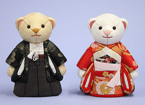 Wedding bear KIMEKOMI DOLLS KUMA in KIMONO