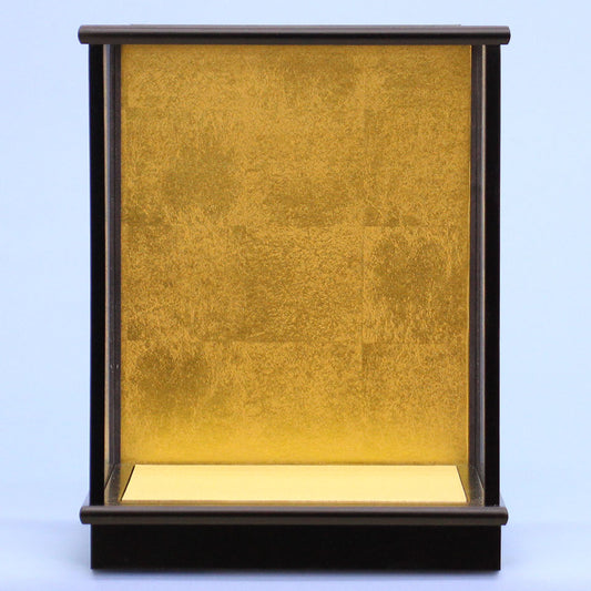 カブセ人形ケース 幅22cm 高さ25cm 木目込み１号25黒艶消し金バック