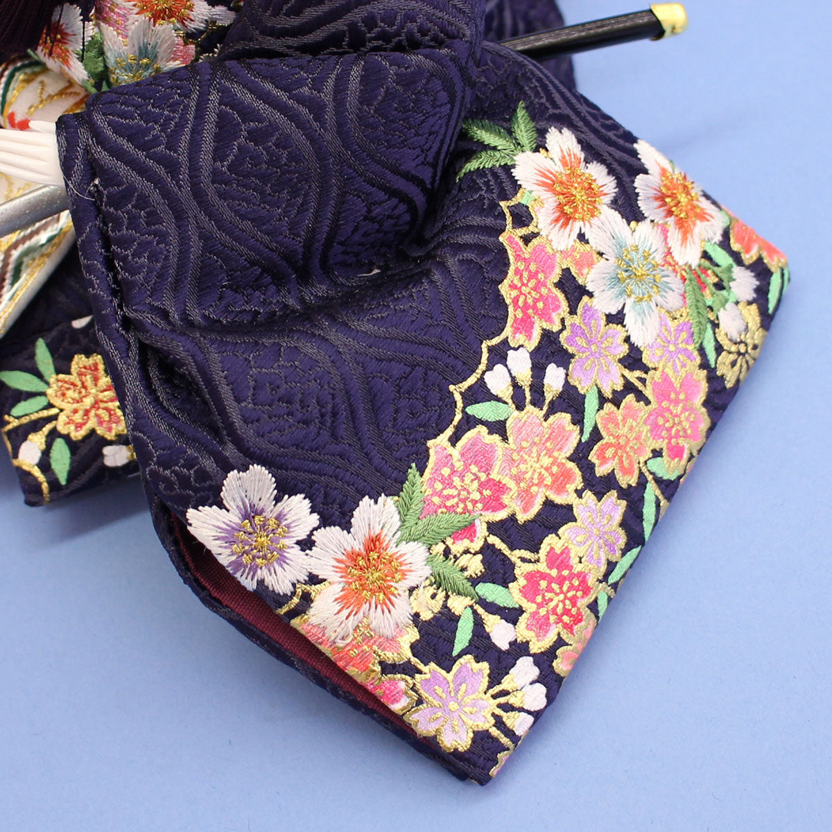 雛人形引き出し収納タイプ三段飾り神代60cm　殿袖