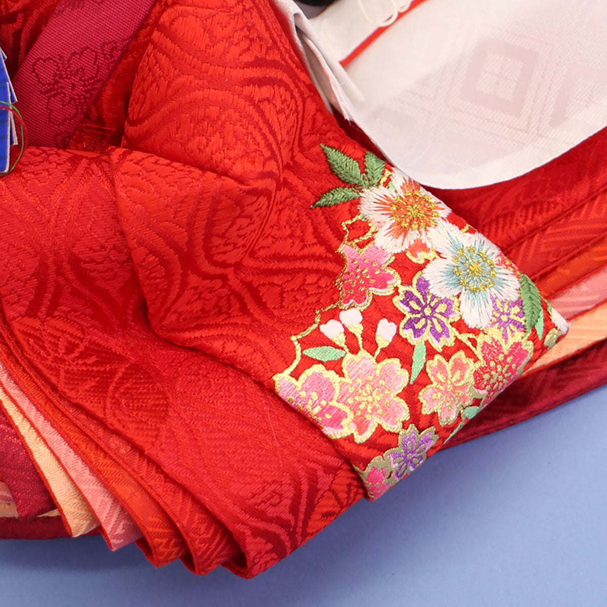 雛人形引き出し収納タイプ三段飾り神代60cm　姫袖