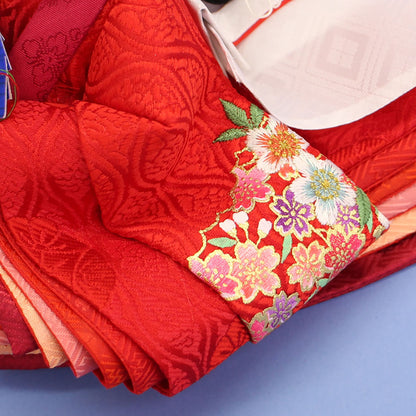 雛人形引き出し収納タイプ三段飾り神代60cm　姫袖